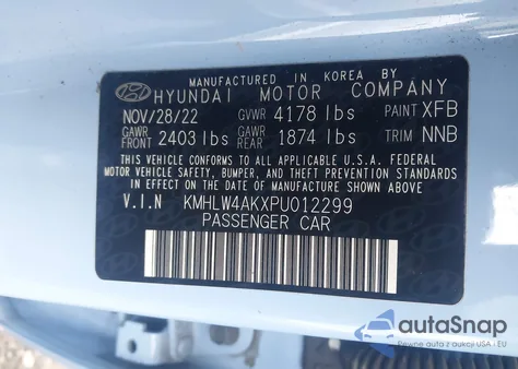 2023 Hyundai Elantra N from USA, damaged, VIN KMHLW4AKXPU012299
